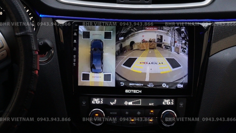 Màn hình DVD Android liền camera 360 Nissan Xtrail 2017 - nay | Gotech GT360